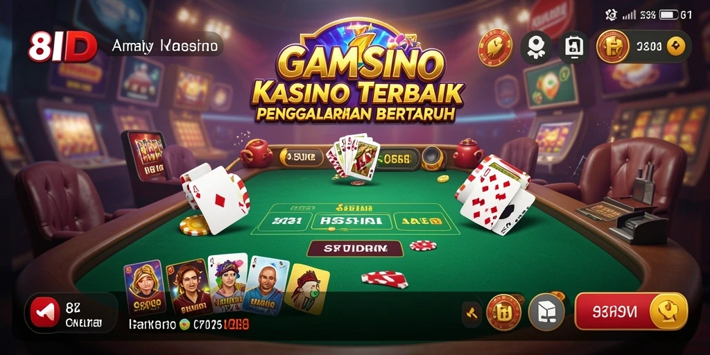 Screenshot gameplay 8ID yang menampilkan suasana Kasino yang mendebarkan.