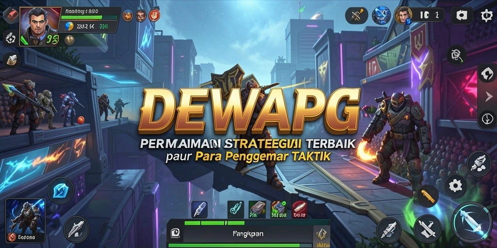 Tampilan dinamis gameplay DEWAPG dengan strategi mendalam.