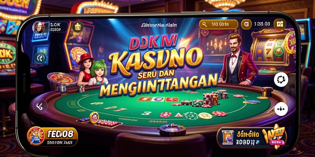 Screenshot DKK menunjukkan gameplay Kasino yang menarik dan interaktif.