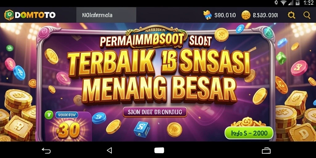 Gameplay menarik dari DOMTOTO dengan mesin slot penuh warna.
