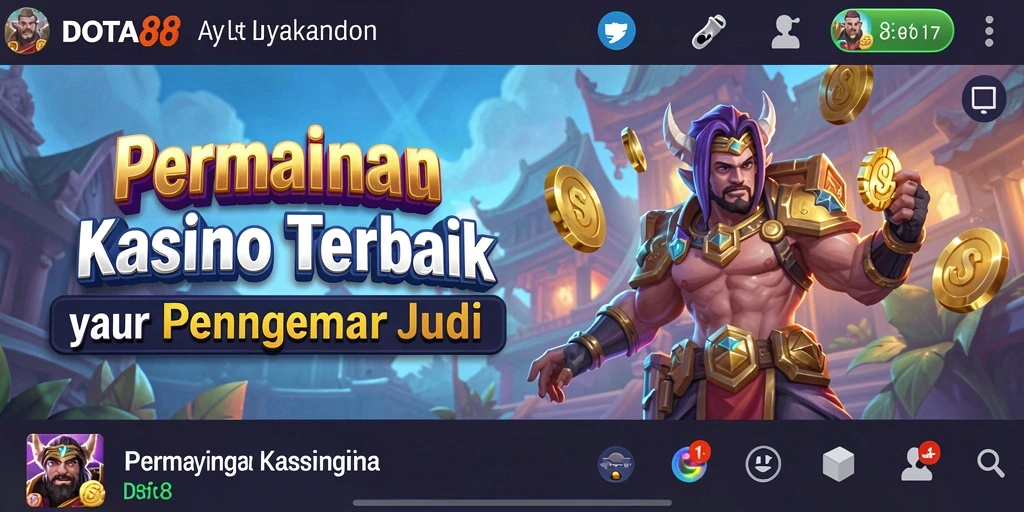 Tampilan permainan Kasino yang menarik di DOTA88.