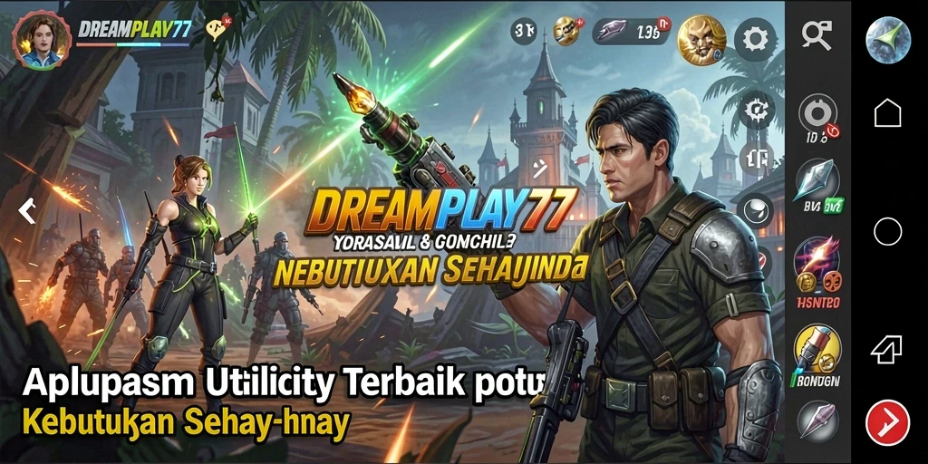 Tampilan antarmuka intuitif dari DREAMPLAY77 yang memudahkan pengguna.