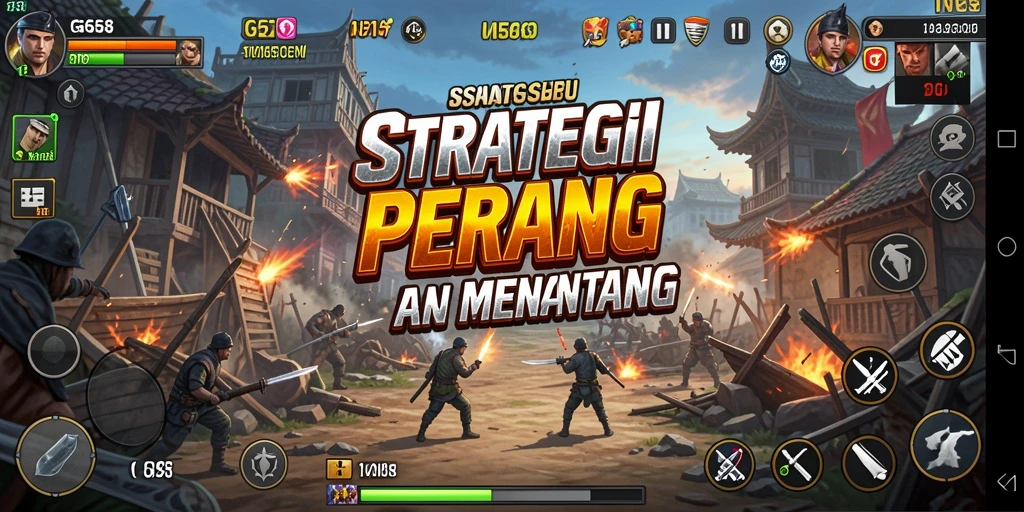 Menampilkan aksi pertempuran strategis dalam G668.