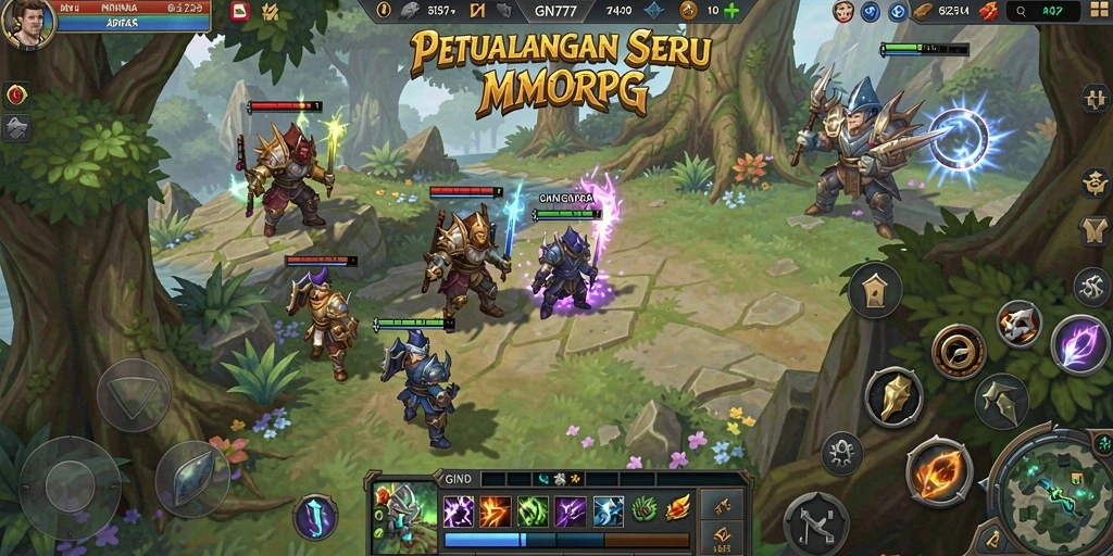 Gameplay GN777 yang seru dan penuh aksi di dunia MMORPG.