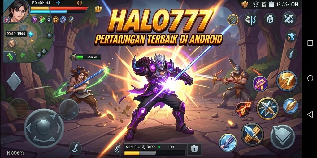 Tangkapan layar dari game HALO777 menunjukkan pertarungan seru dan dinamis.
