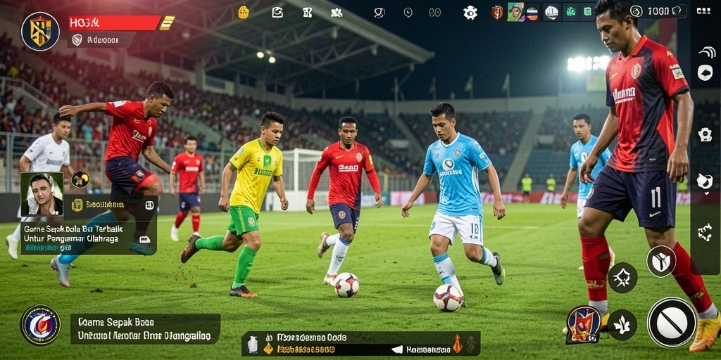 Tampilan mendebarkan dari gameplay HO3 saat bertanding di lapangan.