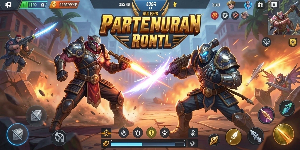Tangkapan layar JELAS777 menampilkan aksi pertempuran seru dalam arena Battle Royale.