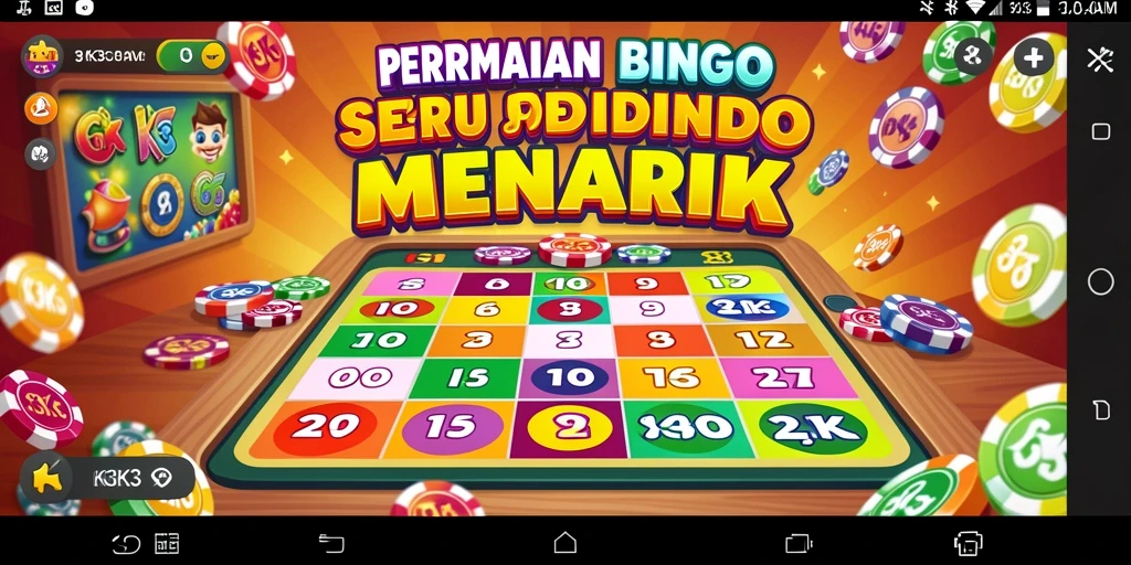 Screenshot gameplay K3K3 menampilkan suasana permainan Bingo yang menyenangkan.
