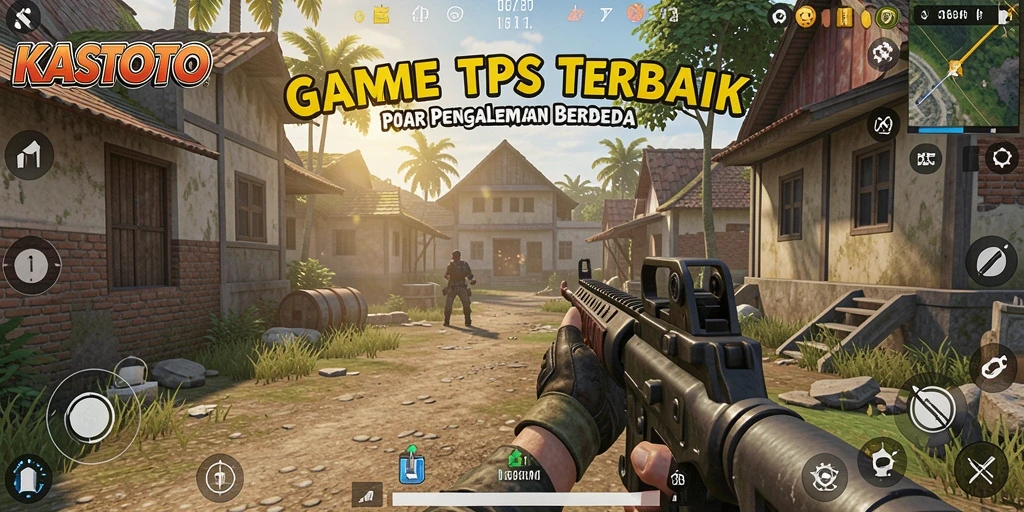 Screenshot KASTOTO menampilkan intense gameplay TPS yang menegangkan.