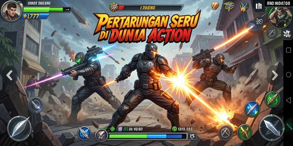 Tampilan gameplay L777 yang penuh aksi dan ketegangan