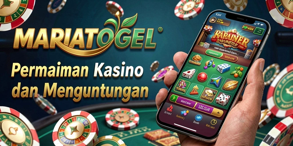 Tampilan gameplay menarik di MARIATOGEL dengan berbagai pilihan permainan Kasino.