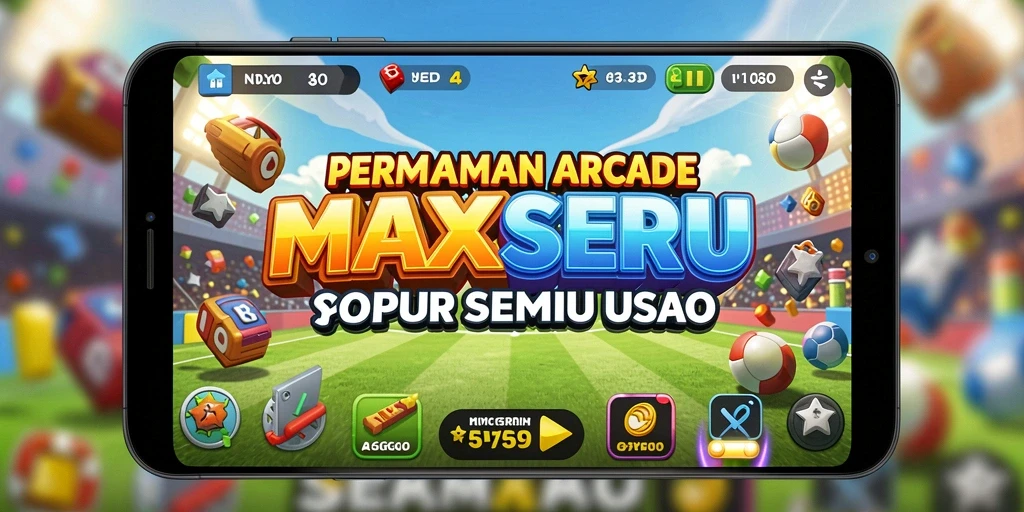Tampilan gameplay seru dari MAXSERU dengan tantangan yang mendebarkan.