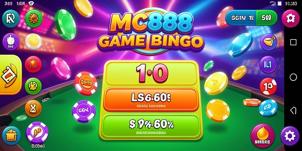 Screenshot gameplay Bingo MC888 yang seru dan menarik.