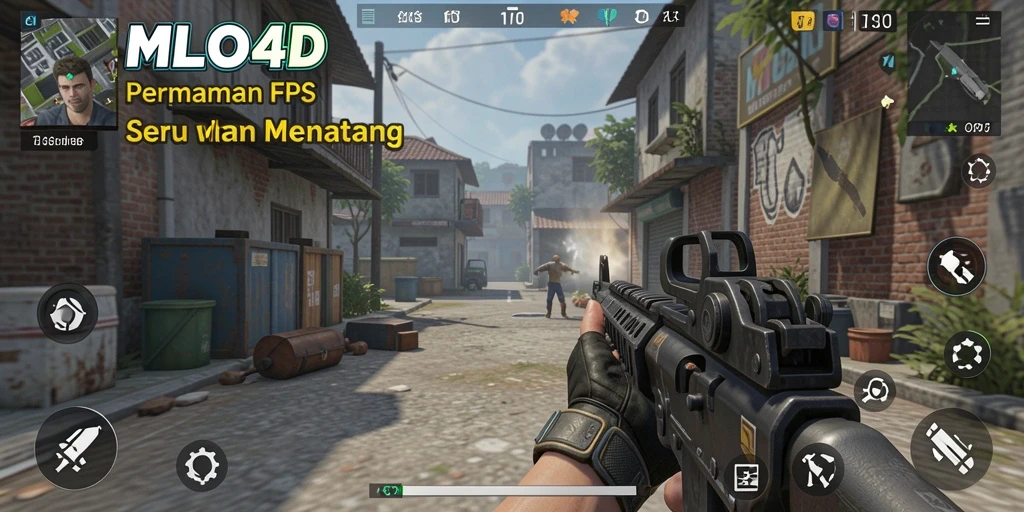 Gameplay seru dalam pertempuran FPS MILO4D.