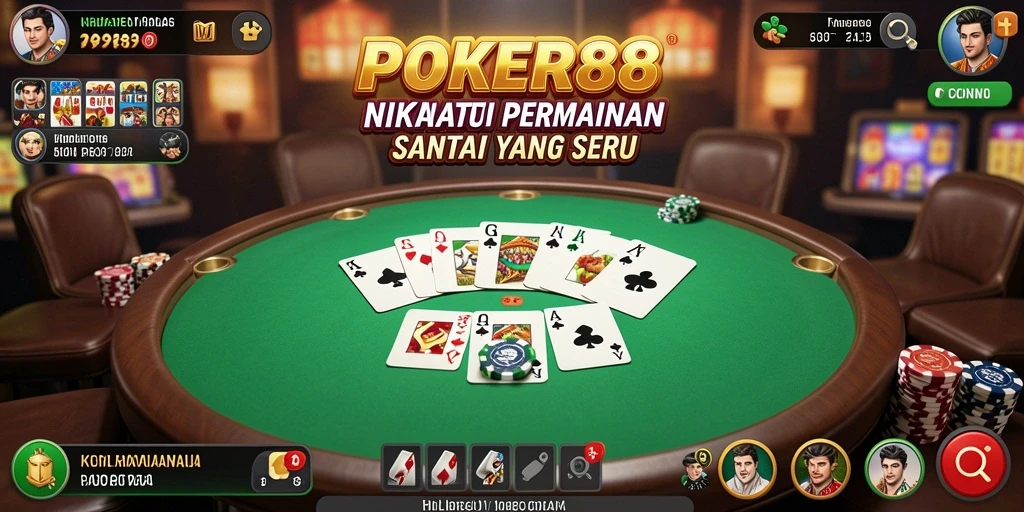 Tampilan menarik gameplay POKER88 dengan pemain aktif dan seru.