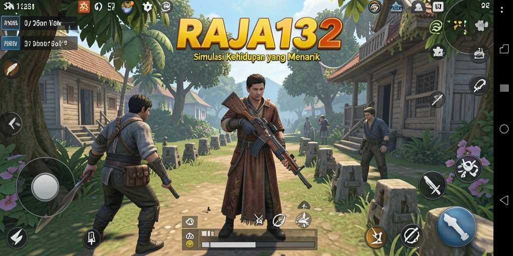 Tampilan gameplay RAJA132 yang menakjubkan dan interaktif.