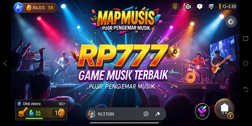 Tampilan gameplay RP777 dengan antarmuka interaktif yang menarik.