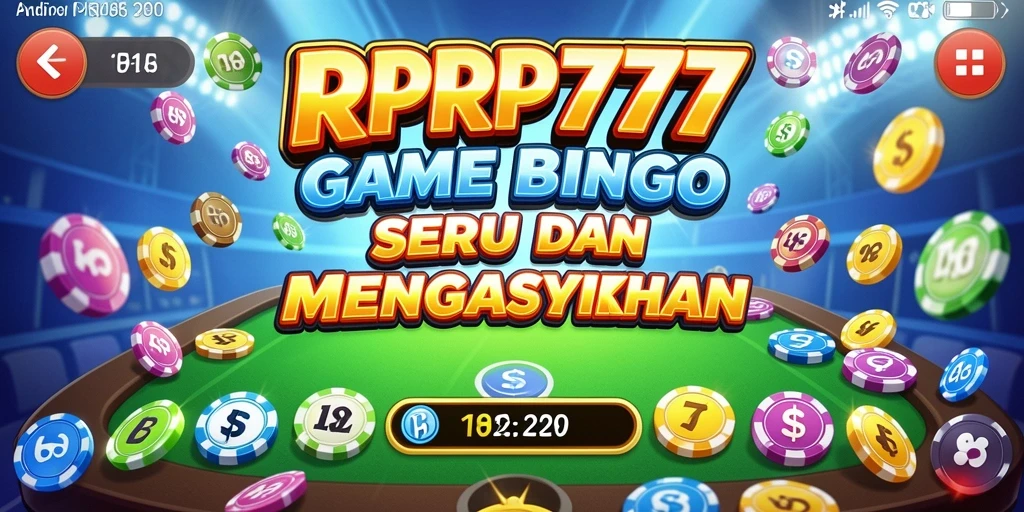 Gameplay menarik Bingo di RPRP777 dengan desain colorful.
