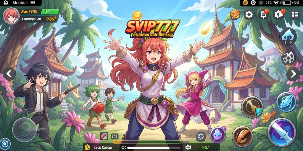 Tampilan gameplay SVIP777 dengan karakter anime yang menakjubkan.