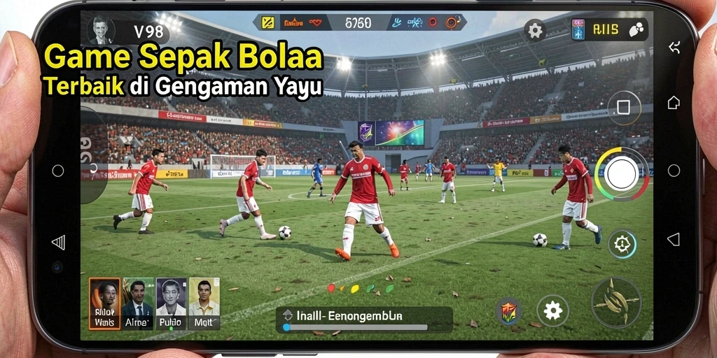 Tampilan gameplay V98 yang seru dan mendebarkan saat pertandingan.