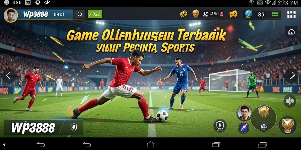 Tampilan gameplay WP888 yang menampilkan aksi olahraga seru.